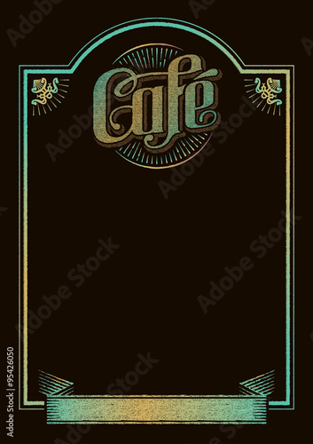 Cafe menu background Stock Vector | Adobe Stock