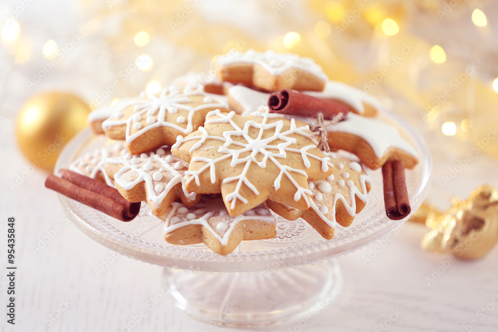 Beautiful cookies with Christmas decor