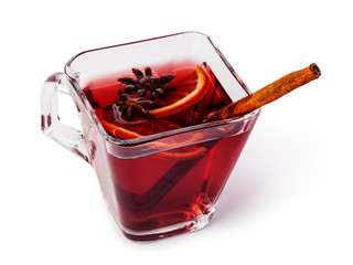 Poster - glass of mulled wine