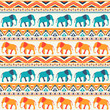 Animal seamless pattern of elephant