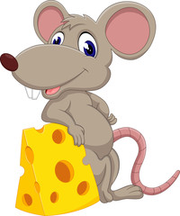 Poster - cute mouse cartoon of illustration