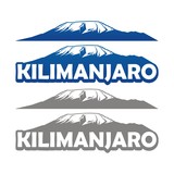 Kilimanjaro Mountain Logo Vector
