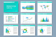 © BAIVECTOR - Set of vector templates for multipurpose presentation slides. Modern business design with graph and charts