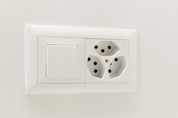 light switch and electrical outlet