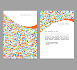 Wall Mural - flyer, leaflet, booklet layout. editable design template a4