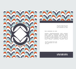 Wall Mural - flyer, leaflet, booklet layout. editable design template a4