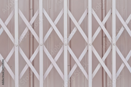 Pink Metal Grille Sliding Door With Aluminium Handle Buy