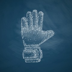 Sticker - gloves icon