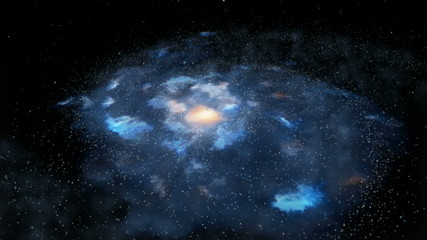 Wall Mural - rotating galaxy