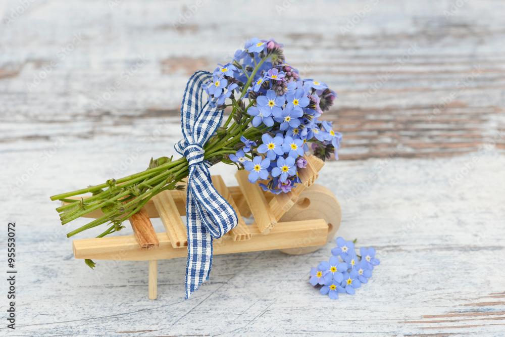 Strauß Vergissmeinnicht Stock Photo