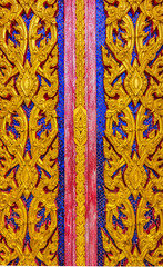 Wall Mural - Pattern the Church and temple in Thailand.