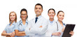 © Syda Productions - group of smiling doctors with clipboard