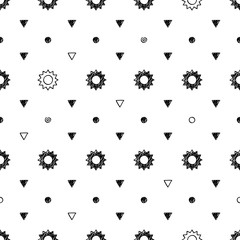 Wall Mural - Abstract scribble sketch pattern background.