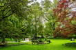 Clichy-Batignolles park in Batignolles district. Paris.