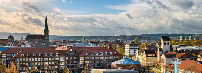 Wall Mural - Skyline Panorama von Hildesheim, Deutschland