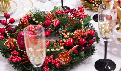 Canvas Print - Decoration on christmas table