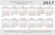© DanBu.Berlin - Kalender 2017 - grau - quer - deutsch - mit Feiertagen