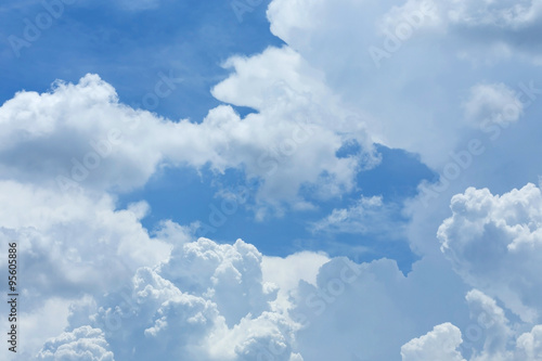 Plakat na zamówienie white cloud covered sky, cloudy dramatic sky