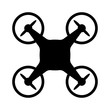 Civilian aerial drone flat icon for apps and websites