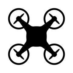 civilian aerial drone flat icon for apps and websites