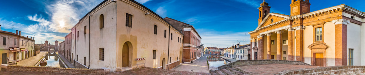 Canvas Print - Trepponti bridge in Comacchio, the little Venice