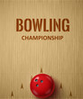 bowling realistic theme  Editable vector 