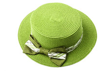 Straw Green Hat.
