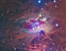 NGC 1973 Running Man Nebula Imaged With A Telescope And A Scientific CCD Camera