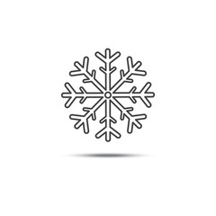 Poster - Snowflake vector icons on isolated background