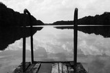 Fototapeta Pomosty - Stary pomost nad jeziorem