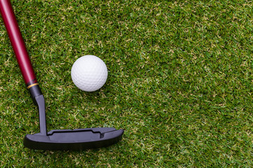 Canvas Print - Mini golf equipment