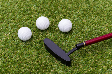 Canvas Print - Mini golf equipment