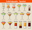© Nataliya Yakovleva - Cocktail infographics. Ingredients.