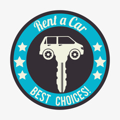 Sticker - Buy or rent a car business