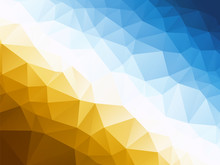 Abstract Blue Yellow Background