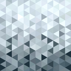 Wall Mural - metal silver pattern low poly triangle geometry