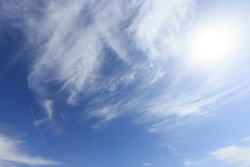 Wall Mural - blue sky clouds