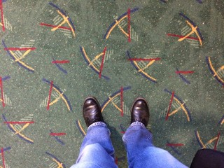 Portland airport old carpet