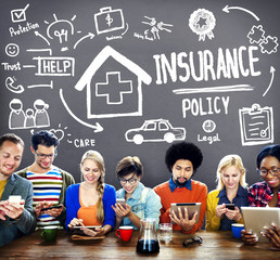 Wall Mural - Insurance Policy Help Legal Care Trust Protection Protection Con