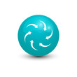 © liarocer - circle 3d icon teal