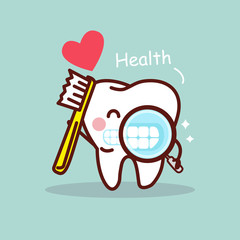 Wall Mural - Health cartoon tooth