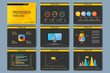 © BAIVECTOR - Set of vector templates for presentation slides. Modern business design with graph and charts