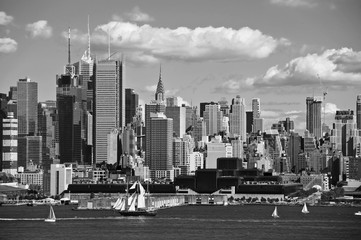 Wall Mural - beautiful new york cityscape over the hudson