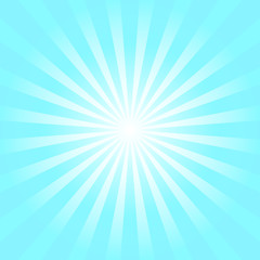 Wall Mural - light blue sunburst background. vector illustration