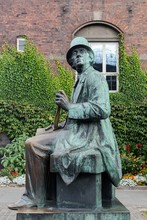 Statue Of Hans Christian Andersen In Copenhagen, Denmark