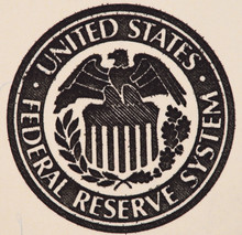 Seal Of The Federal Reserve System On The Us  100 Dollar Bill Ex