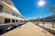 Split west coast walkway and luxury yachts dock