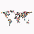 © tai111 - group  people  shape  world map