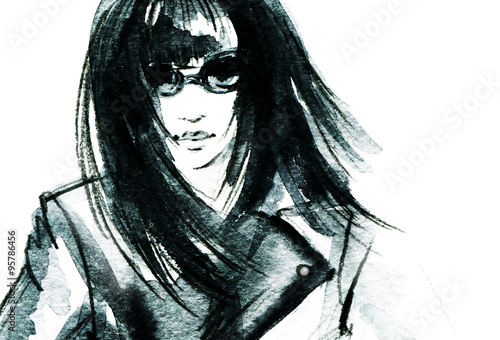 portret-kobiety-streszczenie-akwarela-fashion-tlo