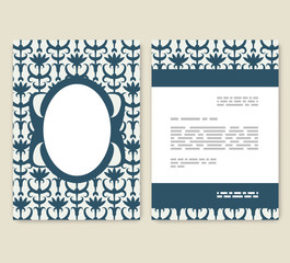 Wall Mural - flyer, leaflet, booklet layout. editable design template a4